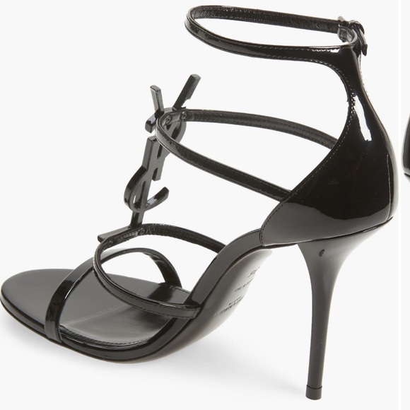 Saint Laurent Cassandra YSL Logo Sandal - Picture 2 of 11
